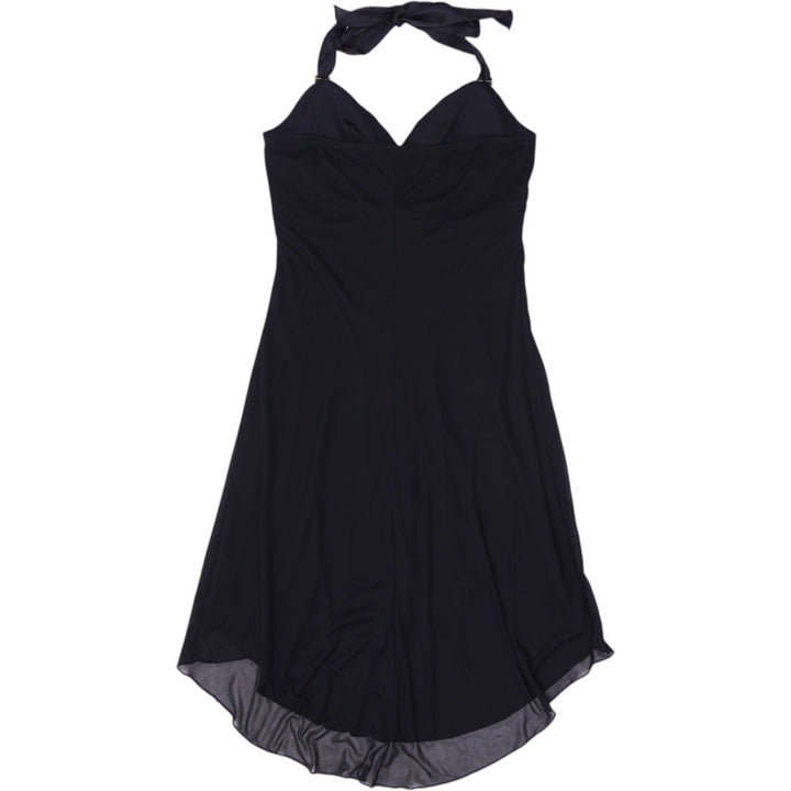 Y2K Black Halter Midi Dress - Size M | Migration_Dresses - Side View | Fashion Rerun