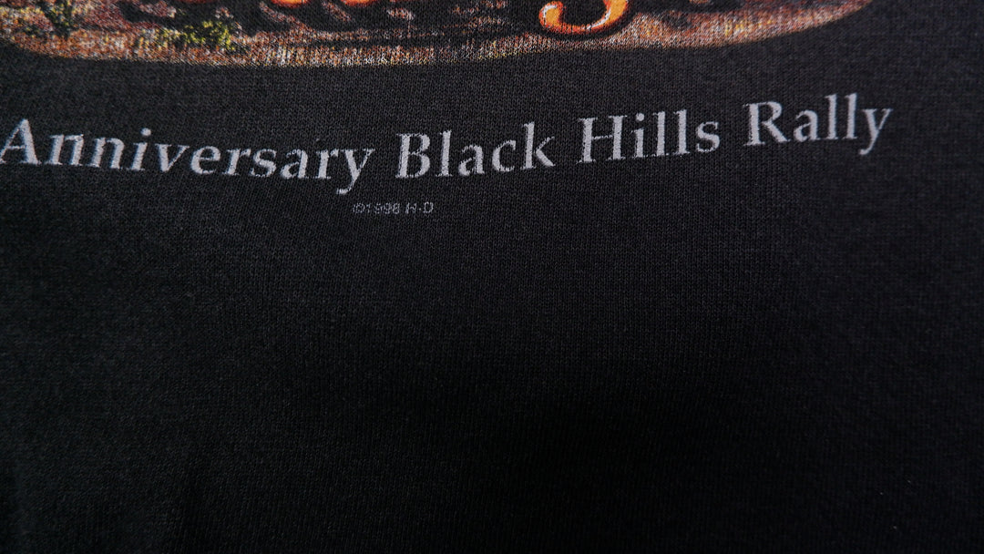 Vintage 1998 Harley-Davidson Sturgis Devils Tower Run Black Sweatshirt