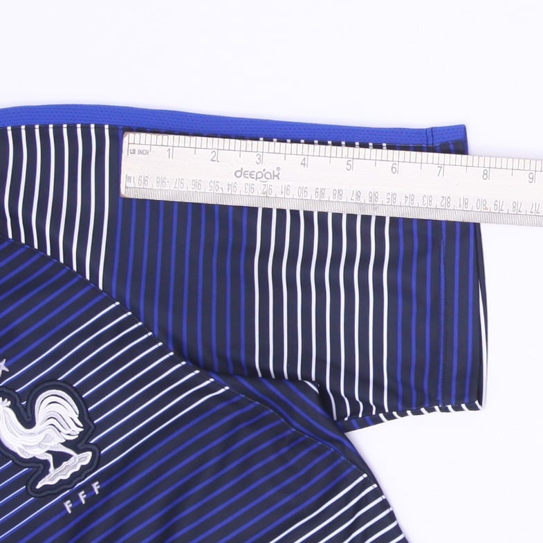 Mens Nike 2016 France FFF Striped Pre Match Jersey Size M