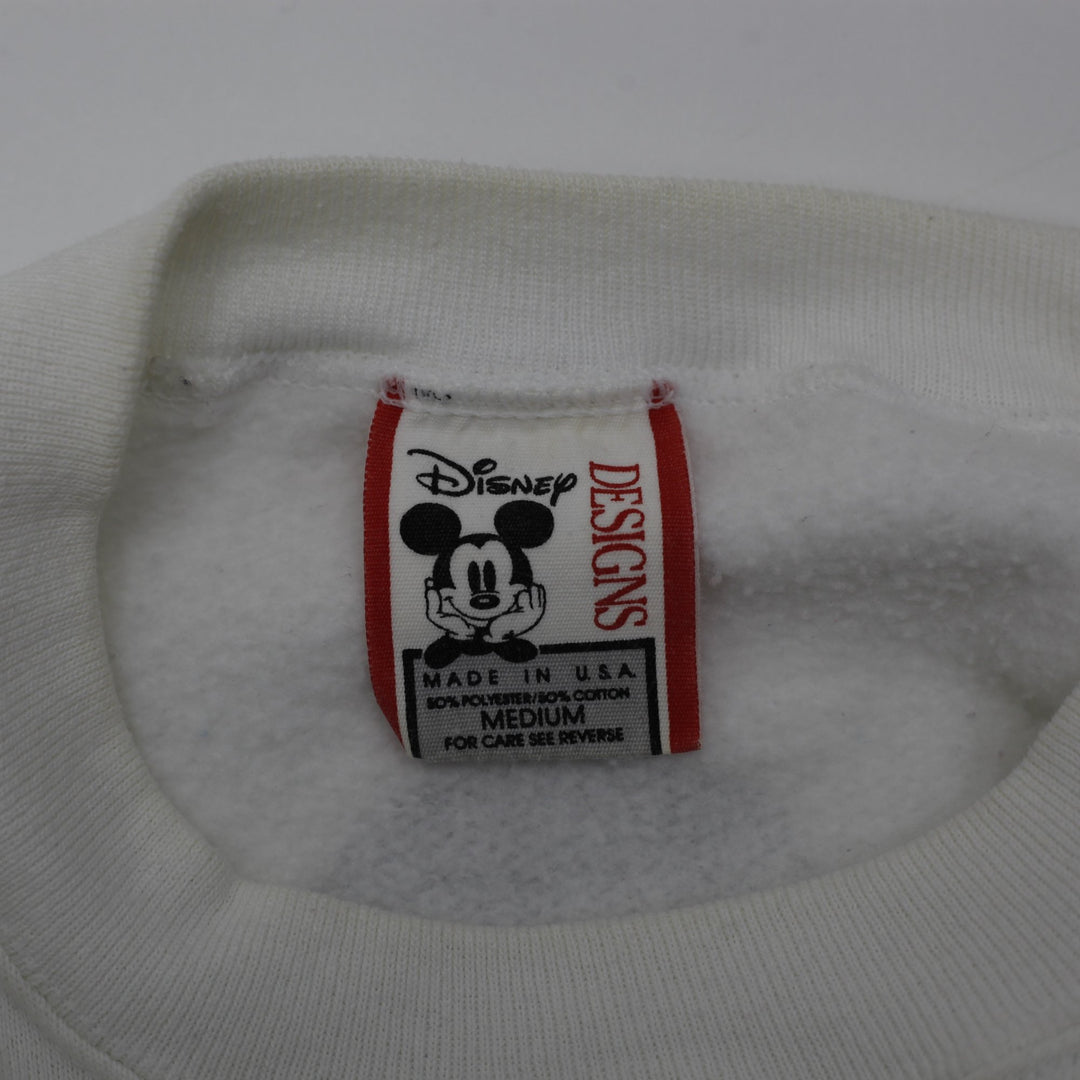 Vintage 90s Disney Mickey Mouse Double Sided Sweatshirt Made in USA Size M