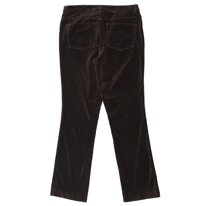 Ladies Ralph Lauren Brown Velour Pants - Fashion Rerun Vintage Migration_Pants