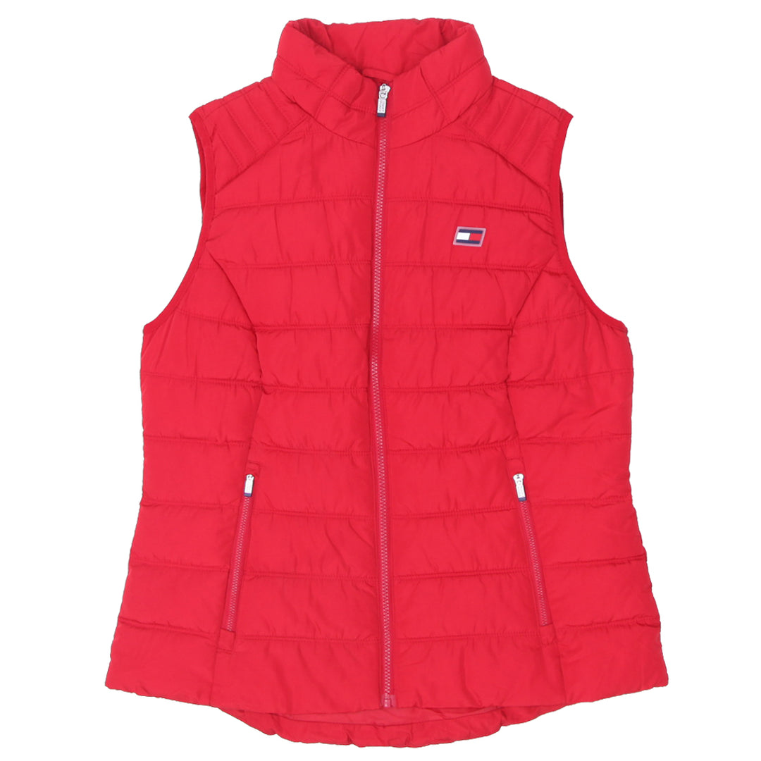 Shop Mens Tommy Hilfiger Full Zip Red Puffer Vest Fashion Rerun
