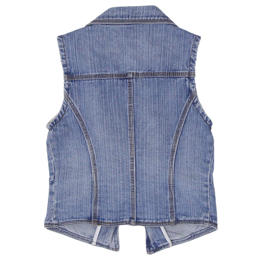 Y2K Sleeveless Denim Vest - Fashion Rerun Vintage Migration_Tops
