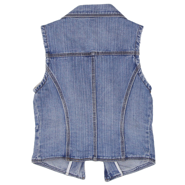 Y2K Sleeveless Denim Vest - Fashion Rerun Vintage Migration_Tops
