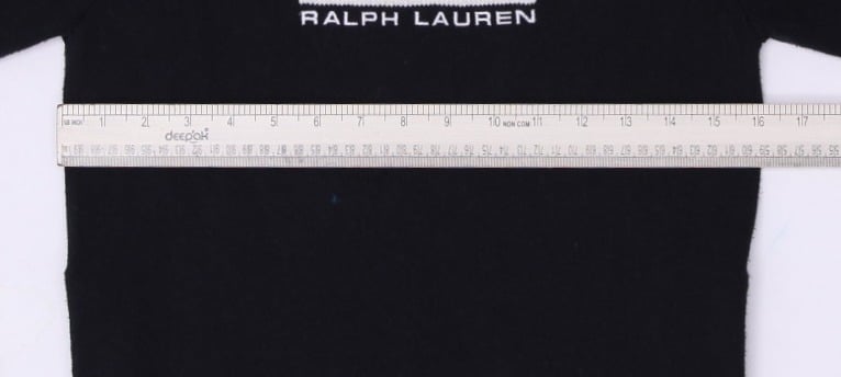 Vintage Polo Jeans Co. Ralph Lauren Black Flag Turtleneck Sweater M