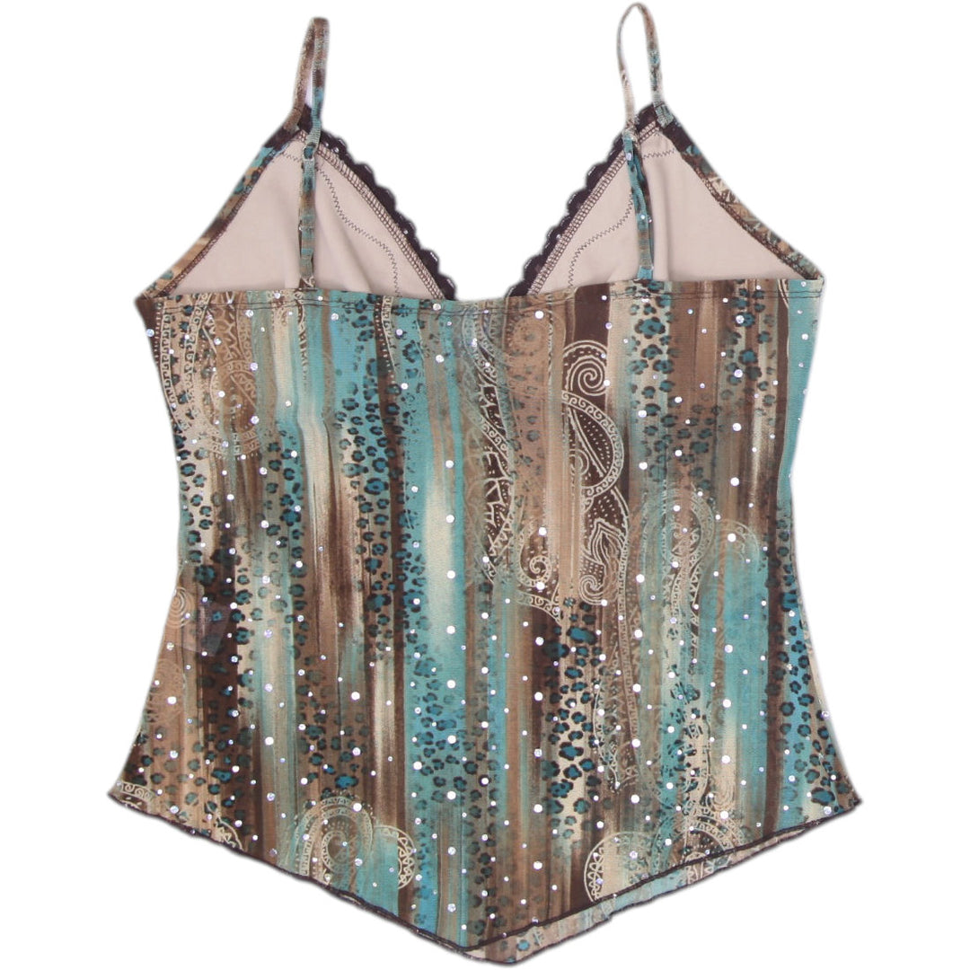 Y2K Ladies Star City Camisole Multi Color Lace Detailing