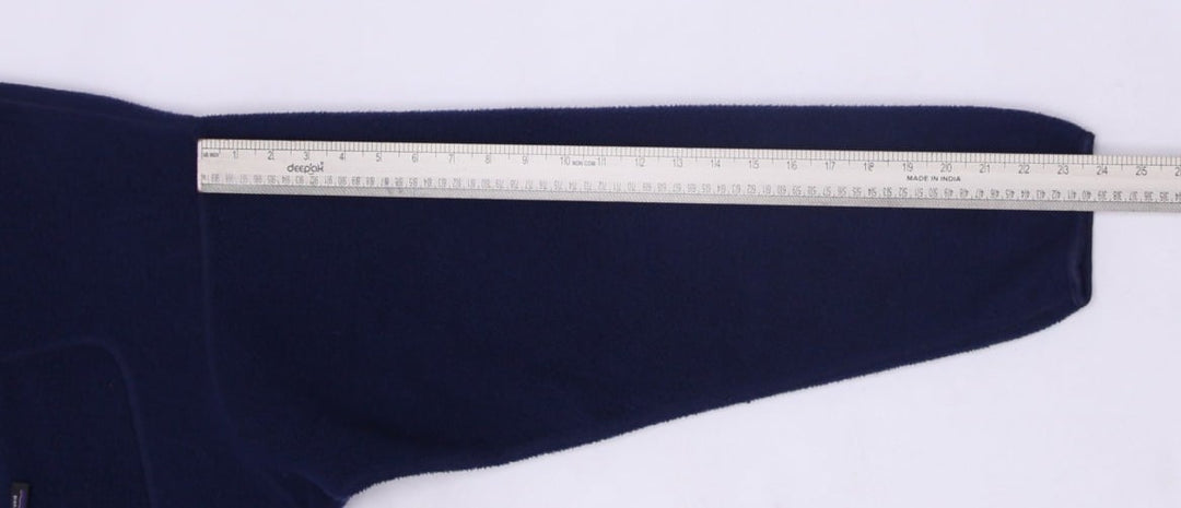 Vintage Patagonia Mens L Navy Full Zip Synchilla Fleece Jacket Made in USA | Migration_Fleece - View 7 | Fashion Rerun
