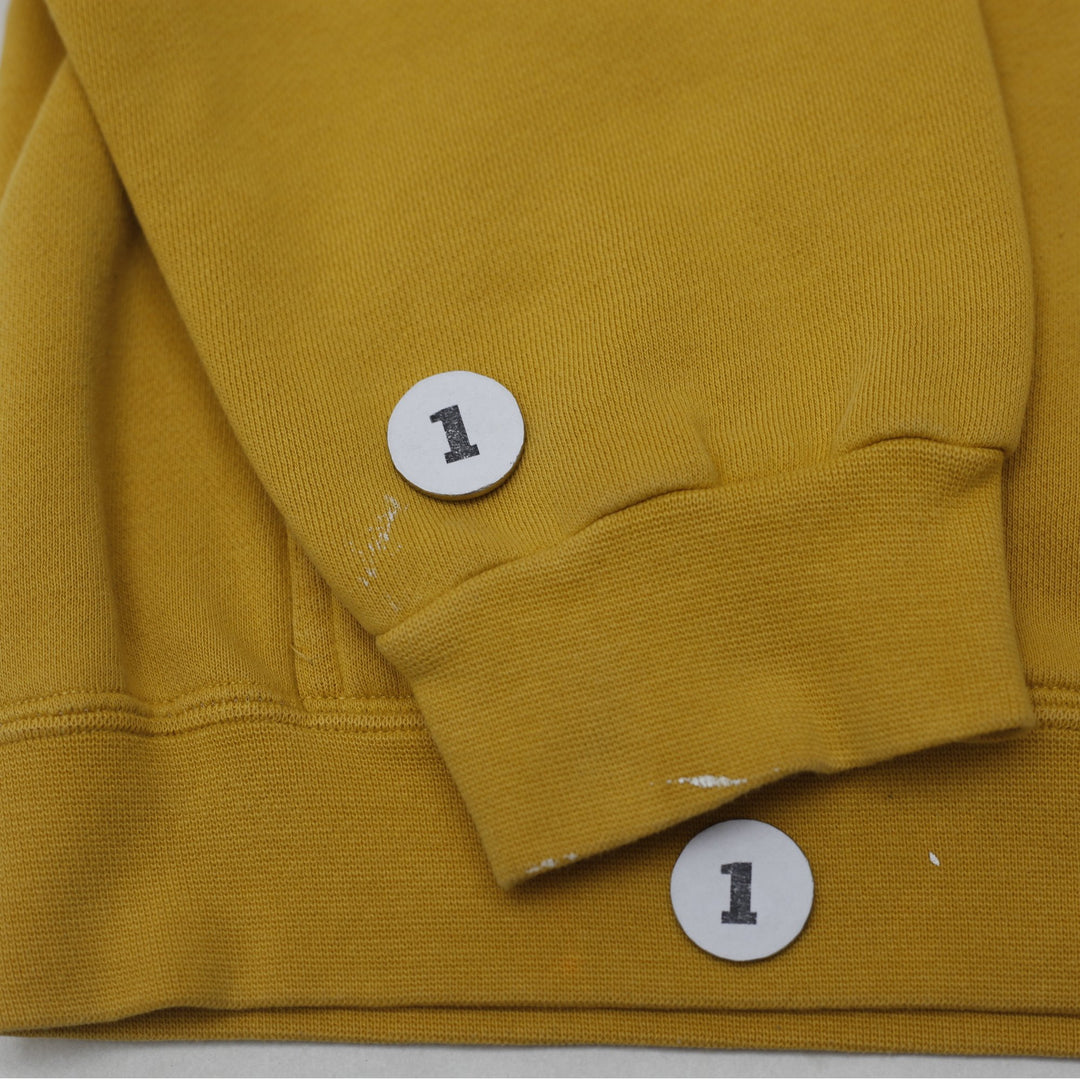 Vintage Nike Center Swoosh 2000s Pullover Yellow Hoodie Size M | Migration_Hoodies - View 6 | Fashion Rerun