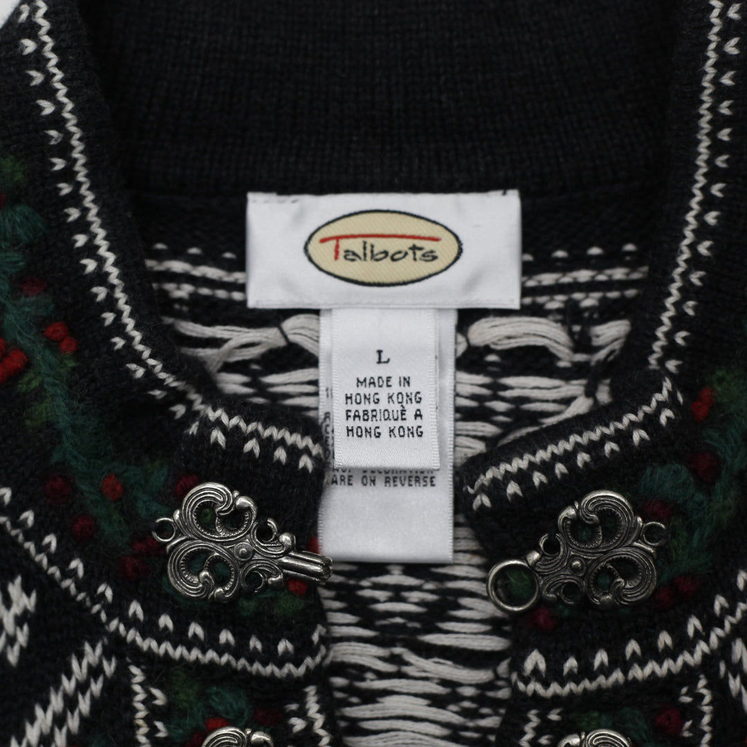 Vintage Talbots Nordic Fair Isle 100% Cotton Sweater | Migration_Jumper & Knitwear - Back View | Fashion Rerun