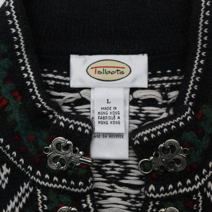 Vintage Talbots Nordic Fair Isle 100% Cotton Sweater | Migration_Jumper & Knitwear - Back View | Fashion Rerun