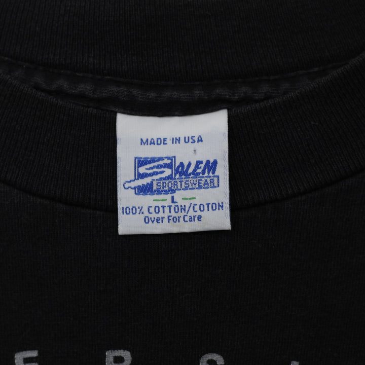 Vintage Salem Sportswear T-Shirt Black Wisconsin Rose Bowl Graphic Made In USA L | Migration_T-Shirts - Back | Fashion Rerun