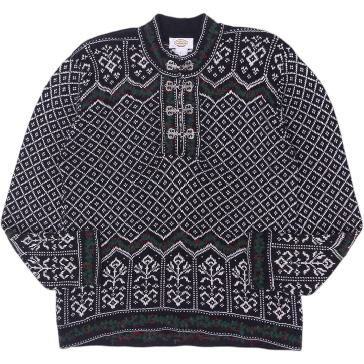 Vintage Talbots Nordic Fair Isle 100% Cotton Sweater | Migration_Jumper & Knitwear | Fashion Rerun