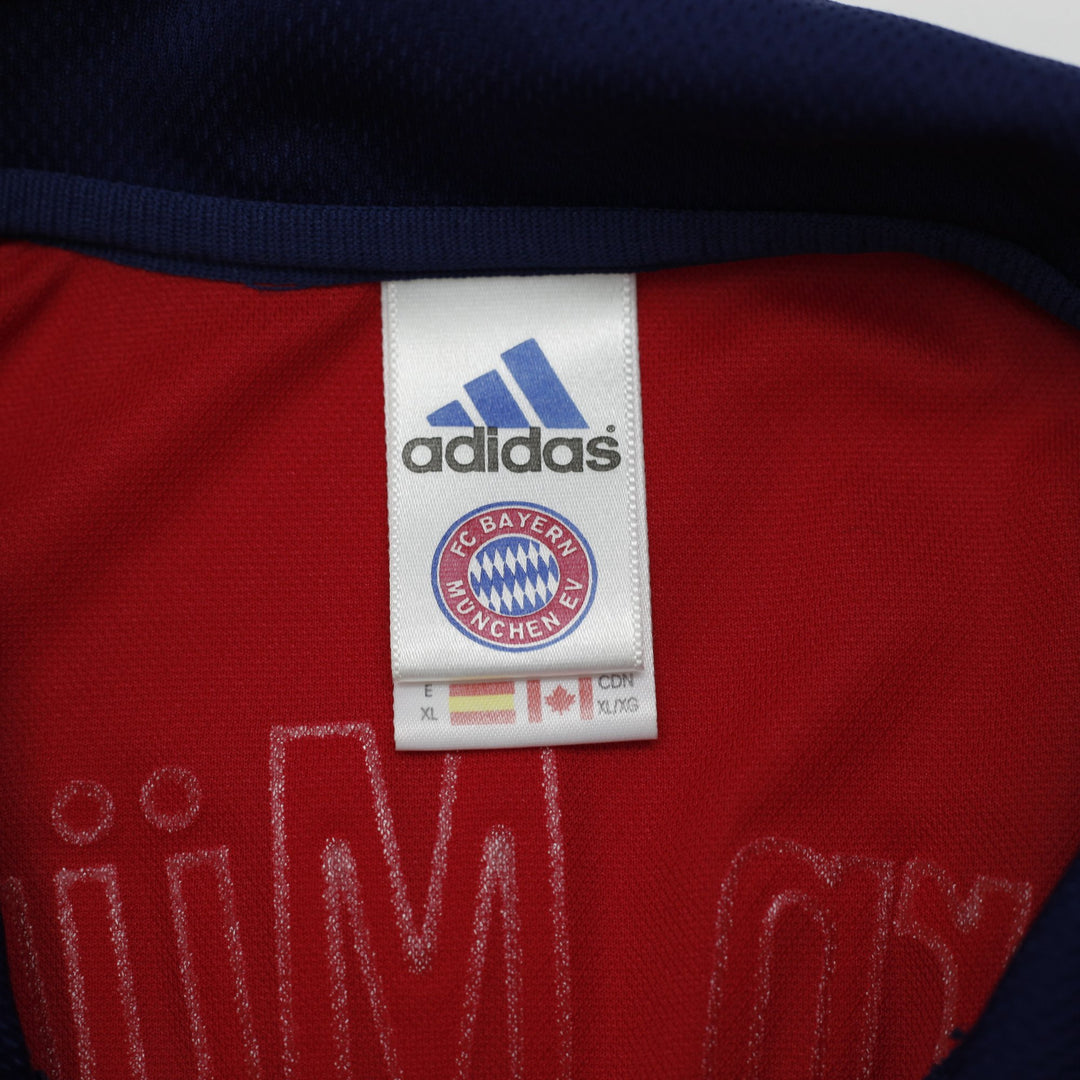 Vintage Mens 90s Adidas FC Bayern Munich Jersey Red Soccer Logo Opel