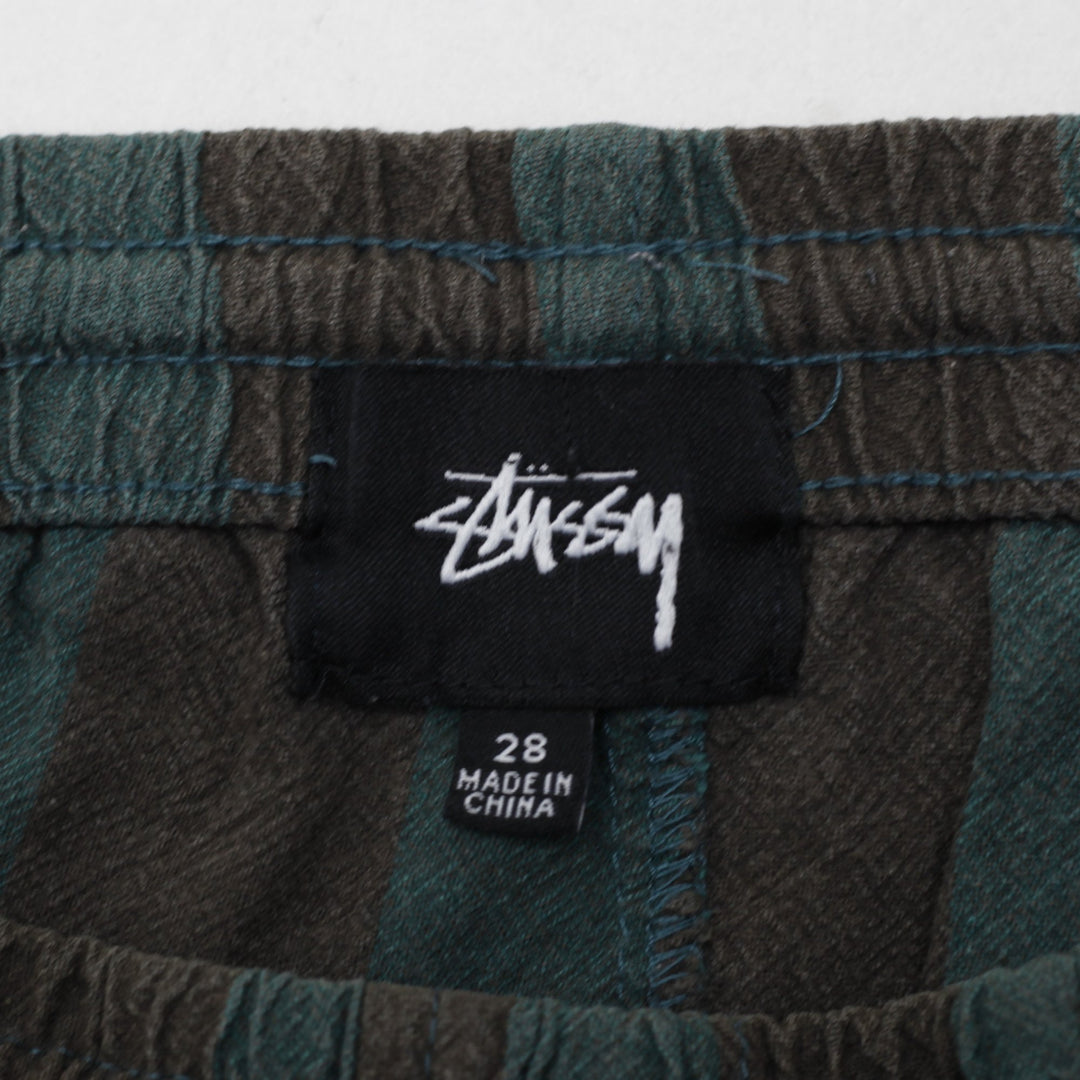 Stussy Striped Casual Shorts Size 28 | Migration_Shorts SW COLLECTION - Back View | Fashion Rerun