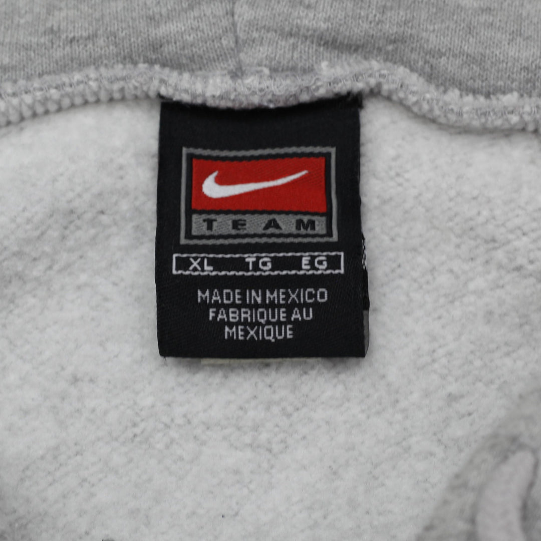 Vintage Mens Nike Lakers Hoodie Gray Sweatshirt Logo NBA Size XL