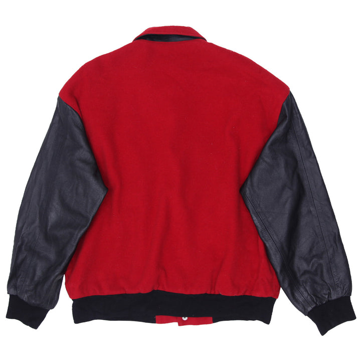 Vintage Jeff Hamilton Viper Varsity Jacket-Wool & Leather Made In USA, Size M - Fashion Rerun Vintage Migration_Jacket