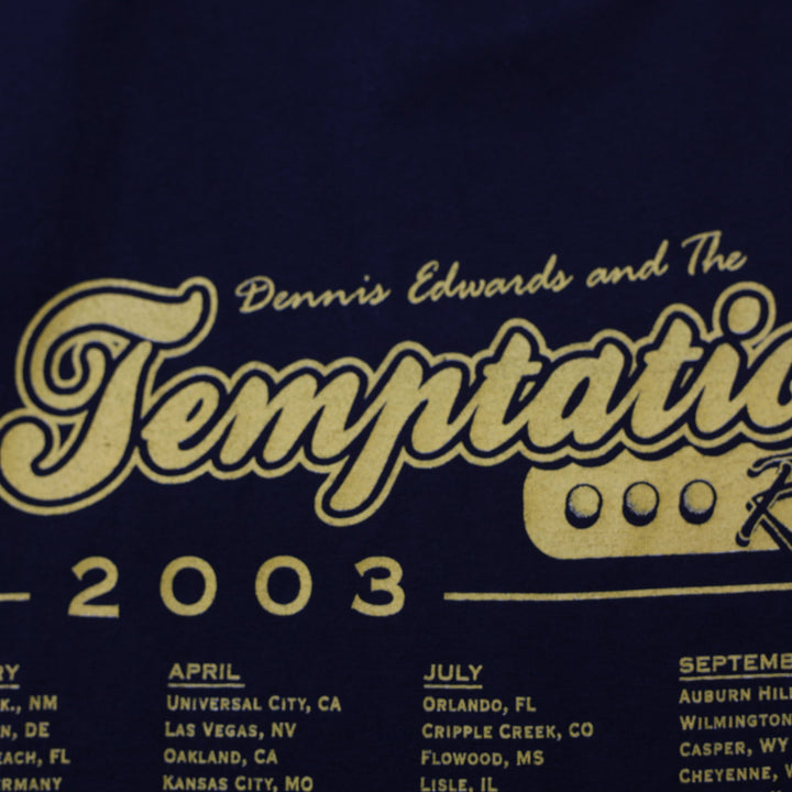 Vintage 2003 Temptations Tour Band T-Shirt Size XL