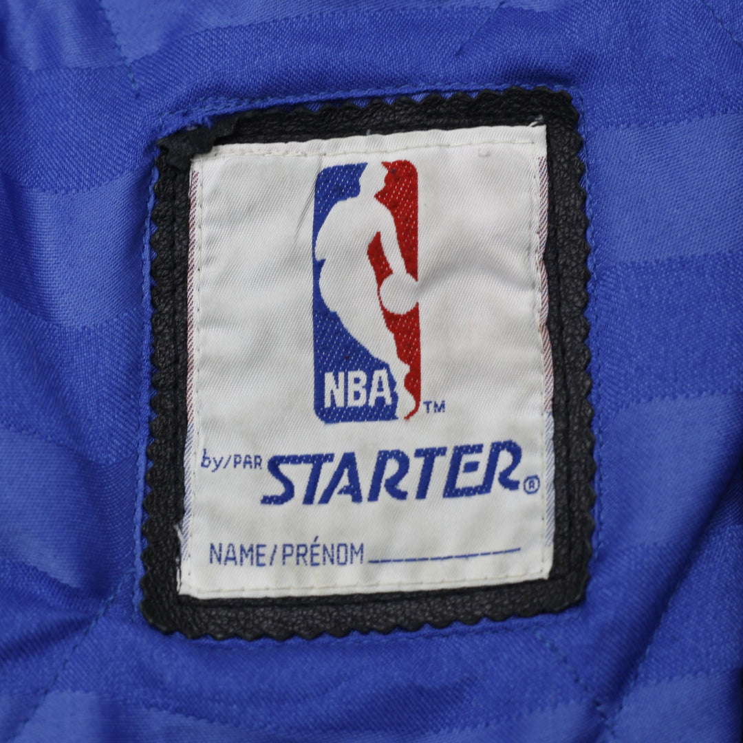 Vintage 80s Starter NBA Detroit Pistons Leather Jacket Size L