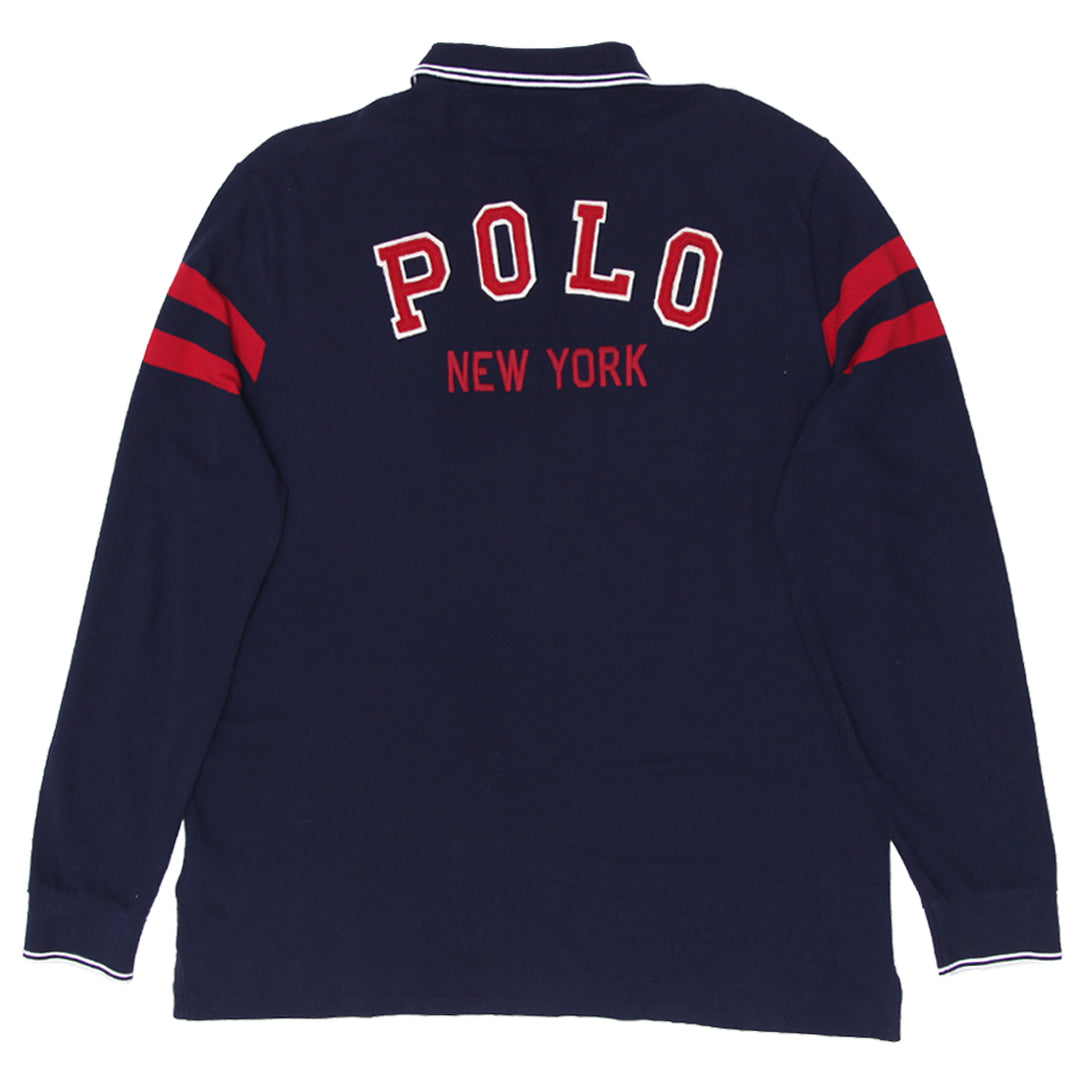 Mens Polo Ralph Lauren New York Custom Slim Fit Long Sleeve Polo T-Shirt - Fashion Rerun Vintage Migration_T-Shirt