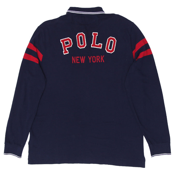 Mens Polo Ralph Lauren New York Custom Slim Fit Long Sleeve Polo T-Shirt - Fashion Rerun Vintage Migration_T-Shirt