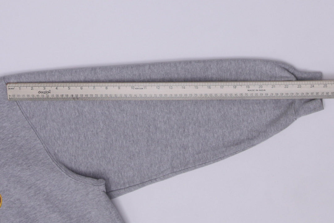 Vintage Mens Nike Lakers Hoodie Gray Sweatshirt Logo NBA Size XL