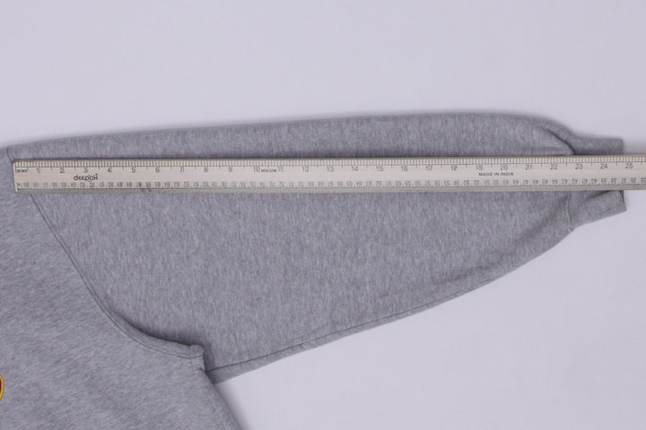 Vintage Mens Nike Lakers Hoodie Gray Sweatshirt Logo NBA Size XL