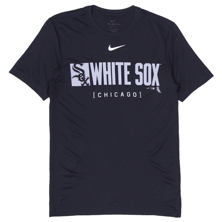 Mens Nike White Sox Chicago Black Sports T-Shirt