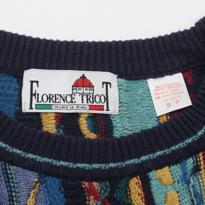 Vintage Florence Tricot Coogi Style 3D Knit Sweater - Fashion Rerun Vintage Migration_Sweaters