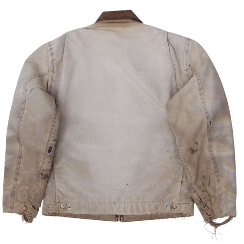 Vintage 90s Carhartt 6BLJ Detroit Flannel Lined Workwear Distressed Jacket Tall | Migration_Jackets - Side Vi | Fashion Rerun