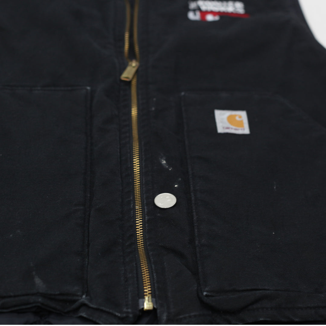 Mens Carhartt V01-BLK The Rooter Works Quilted Lined Work Vest - Fashion Rerun Vintage Migration_Jacket