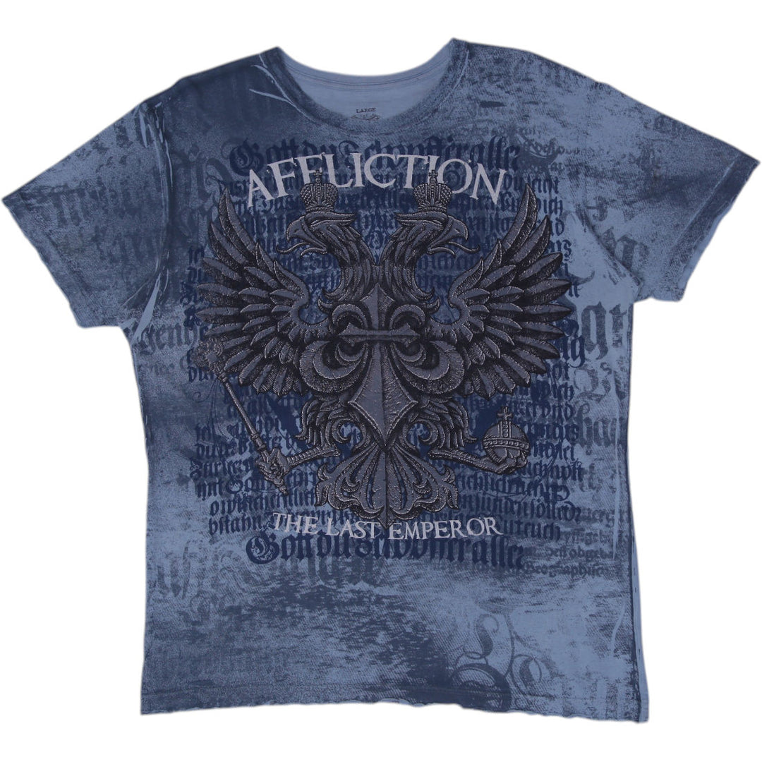 Y2K Mens Affliction Fedor Emelianenko The Last Emperor T-Shirt Size L