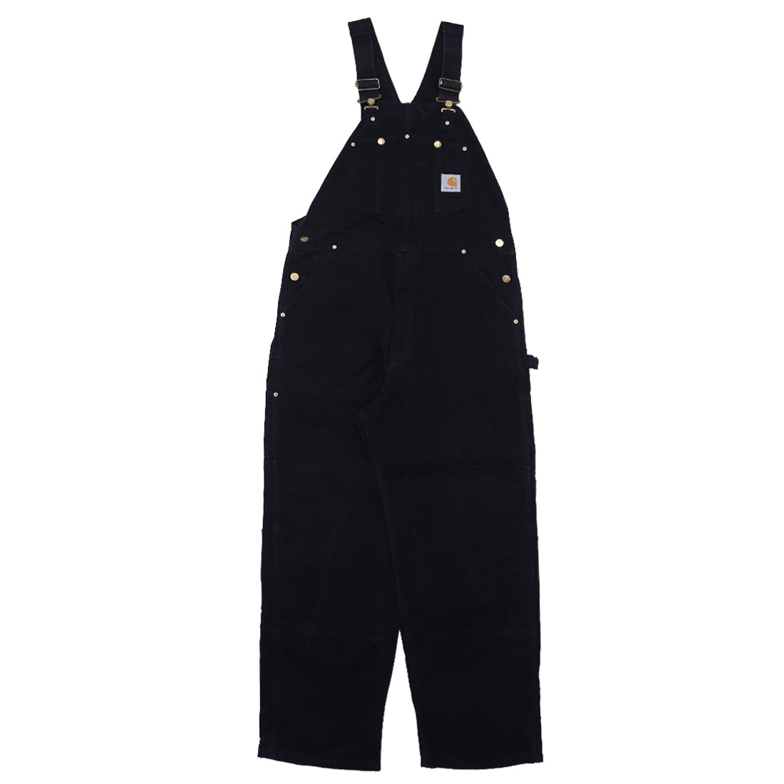 Shop Vintage 90's Carhartt R01 BLK Black Duck Double Knee Bib