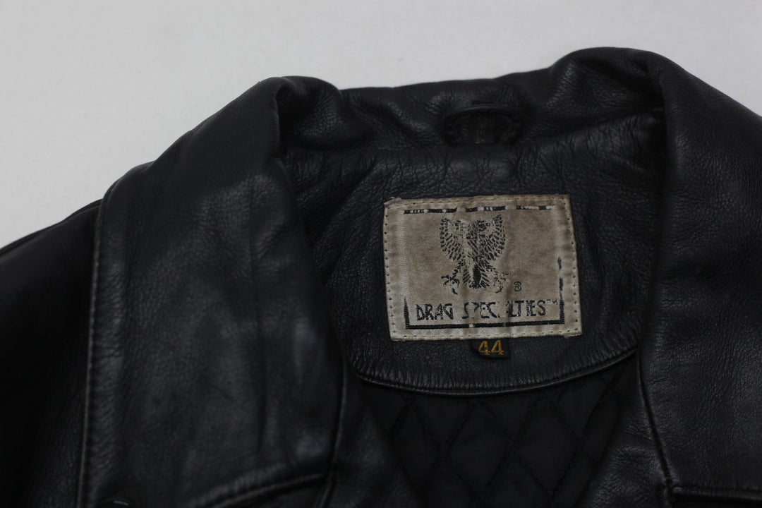 Rare Design Vintage Brand Drag Specialties Leather Jacket 1980s