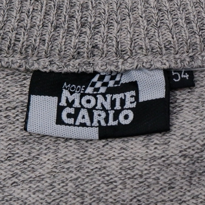 Vintage Mode Monte Carlo Knitted 3D Style V-Neck Sweater