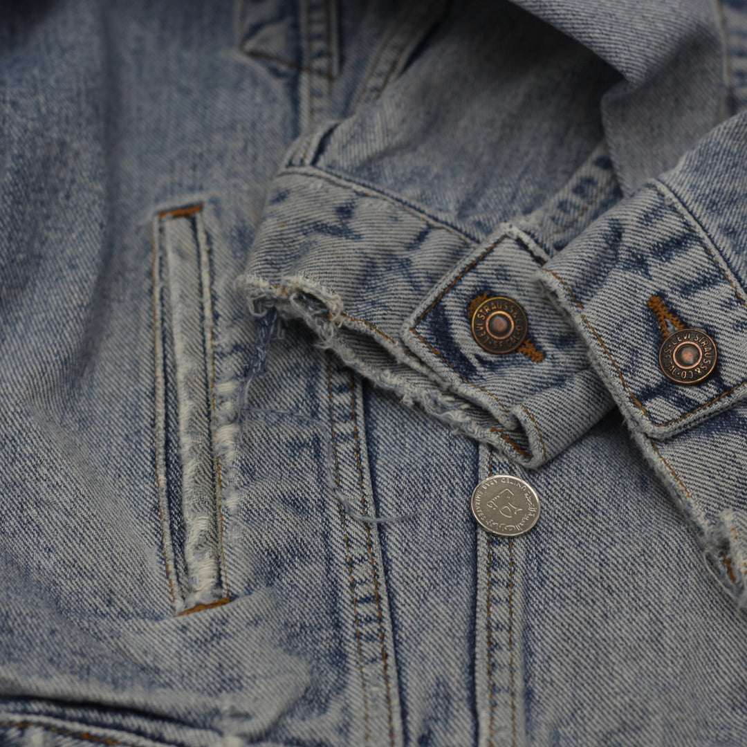 Vintage Levi Strauss 70507-4890 Denim Jacket Distressed - Fashion Rerun Vintage Migration_Jacket