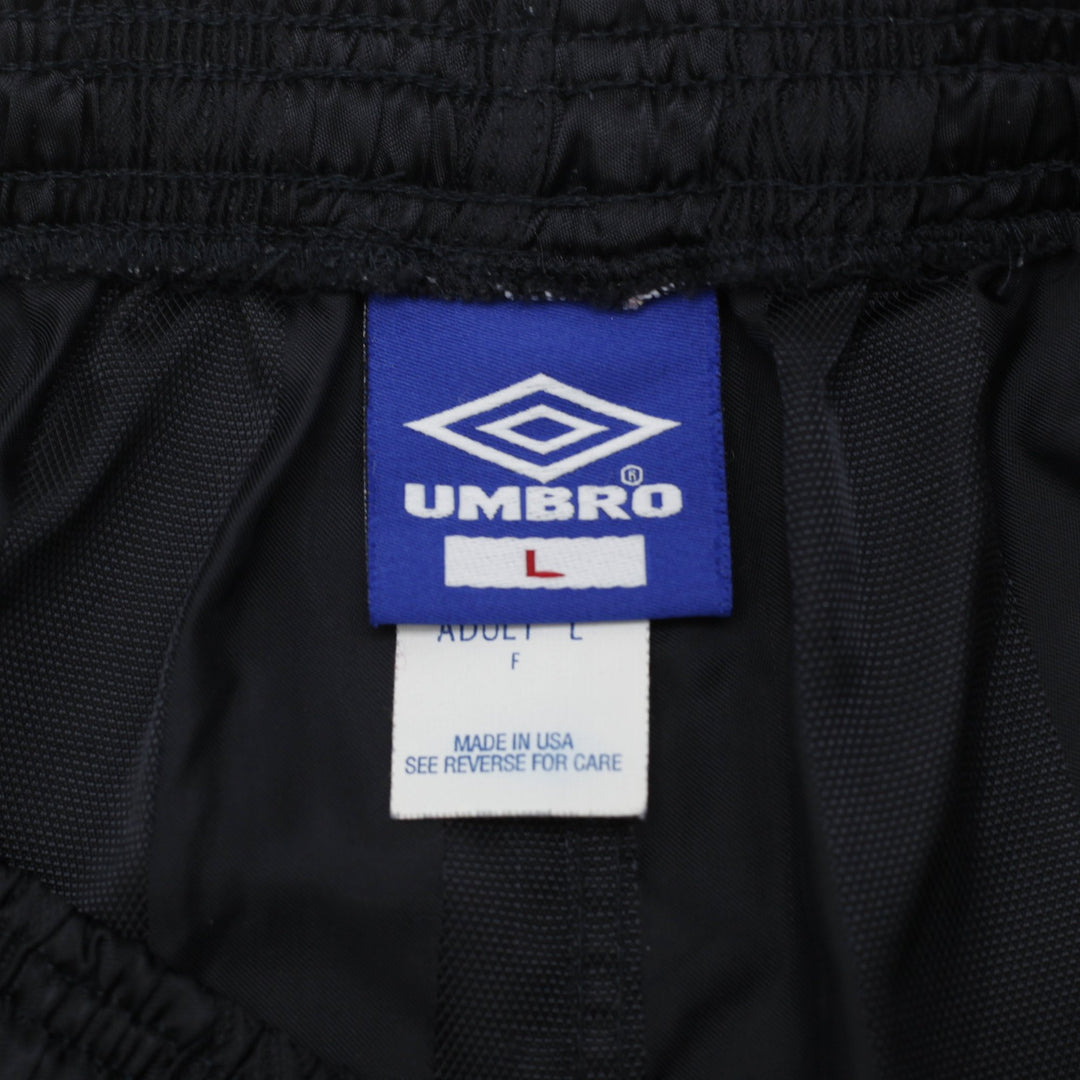 Vintage 90s Umbro Black Checkerboard Soccer Athletic Shorts  Made in USA Large