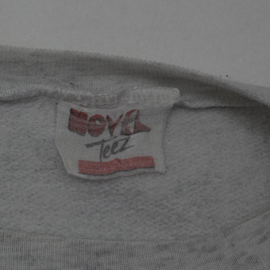 Vintage 1992 Looney Tunes Sweatshirt With Daffy Duck Football Graphic Novel Teez Brand - Fashion Rerun Vintage Migration_Sweaters