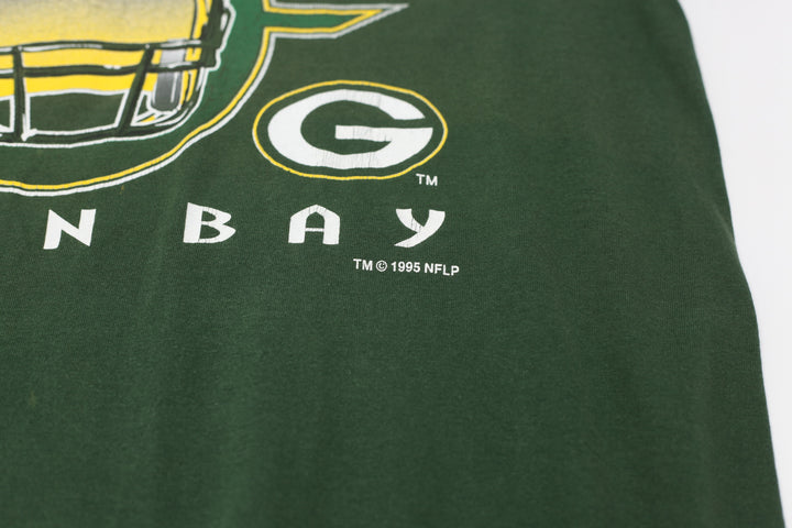 1995 Vintage Green Bay Packers T-Shirt Logo 7 XL