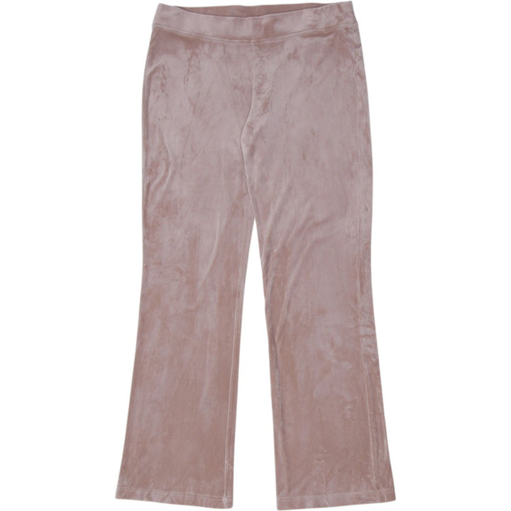 Y2K Ladies Juicy Couture Velour Pants Brown Rhinestone Logo
