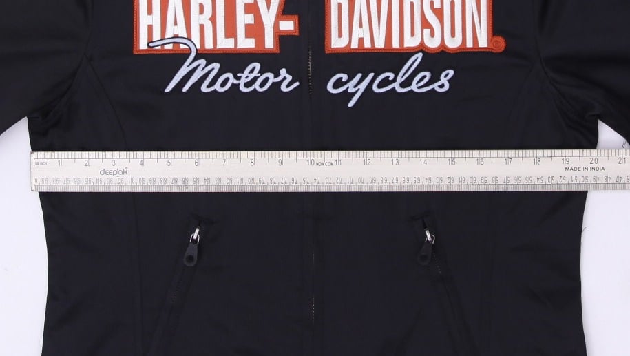 Vintage Ladies Black Harley Davidson Biker Zipper Jackets M | Migration_Jackets - View 6 | Fashion Rerun