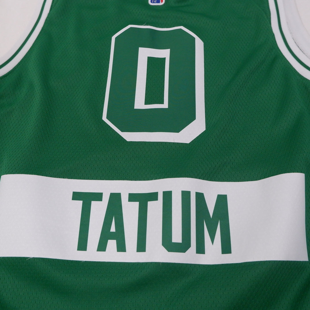 Mens Nike Jayson Tatum #00 Celtics Jersey Green