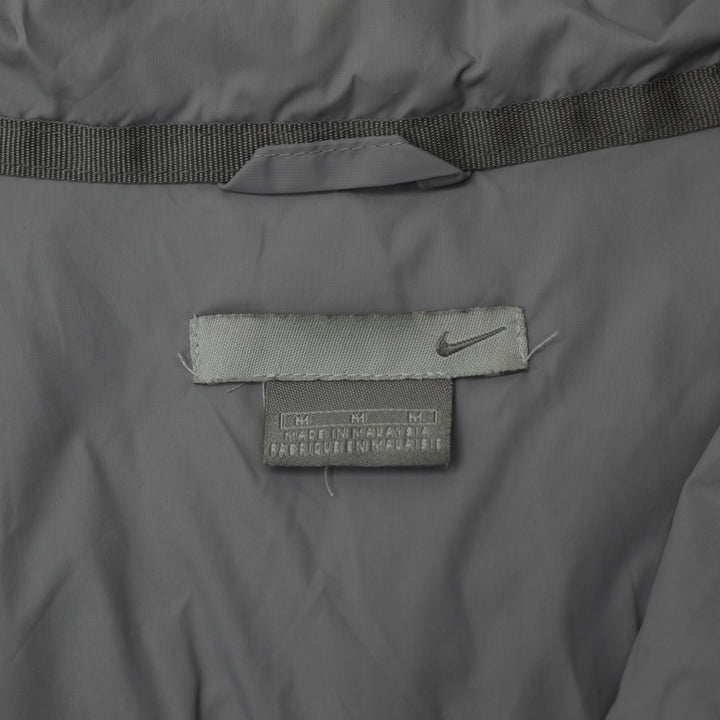 Vintage Mens Nike Windbreaker Black Grey Full Zip Lightweight Jacket M | Migration_Jackets - Back View | Fashion Rerun