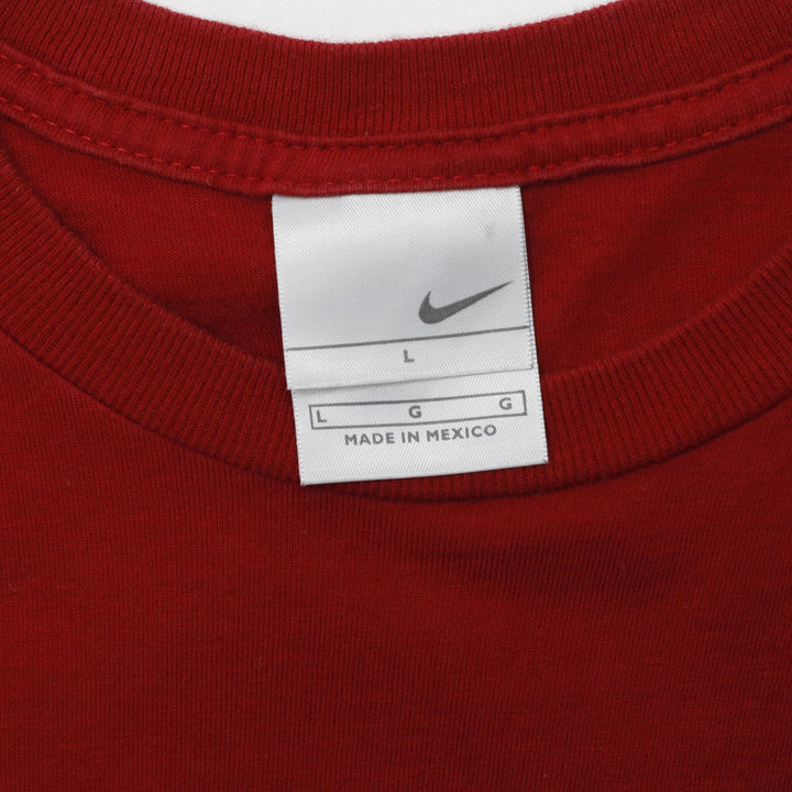 Vintage Nike Logo Red Short Sleeve T-Shirt | Migration_T-Shirts - Back View | Fashion Rerun