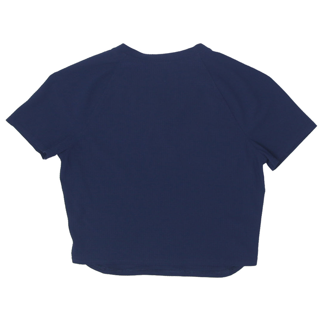Mens Lululemon V-Neck Crop T-Shirt Navy - Fashion Rerun Vintage Migration_T-Shirt