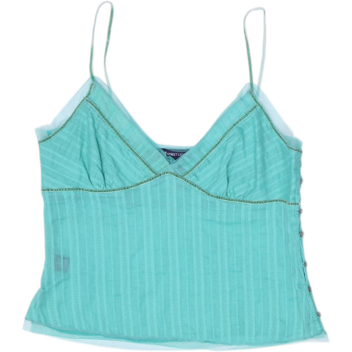 Y2K Ladies Street Legal Strappy Mesh Tank Top Size L | Migration_Y2K Tops | Fashion Rerun