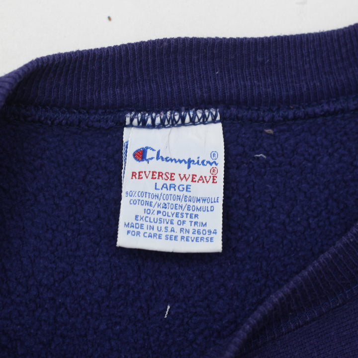 Vintage Champion Reverse Weave Sweatshirt-Navy Size L, Made In USA - Fashion Rerun Vintage Migration_Sweaters