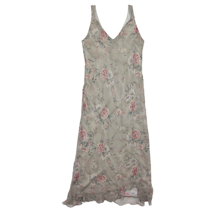 Y2K Ladies Positive Attitude Sleeveless Floral Dress