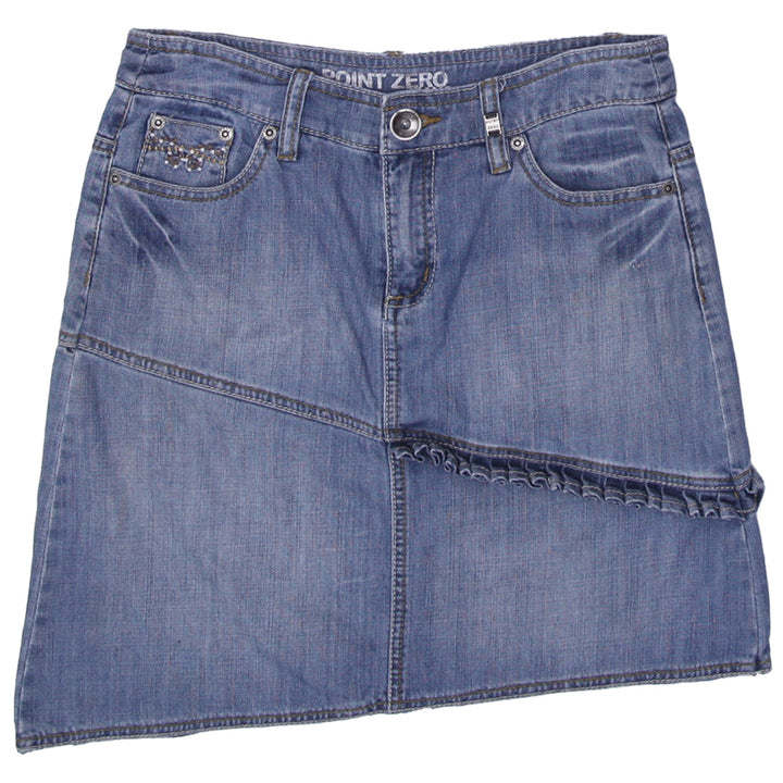 Y2K Ladies Point Zero Denim Midi Skirt