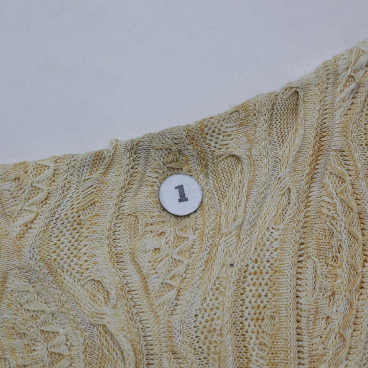 Vintage 1990s Knitpia Italy 3D Textured Knit Pattern Sweater | Migration_Knitwear & Sweaters - Detail View | Fashion Rerun