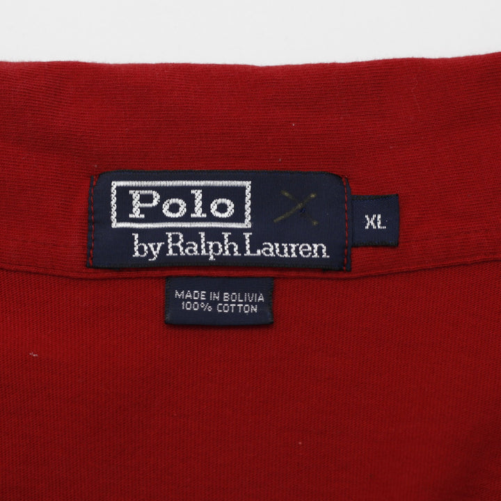 Mens Polo Ralph Lauren Red Polo Pocket T-Shirt Cotton Embroidered Classic
